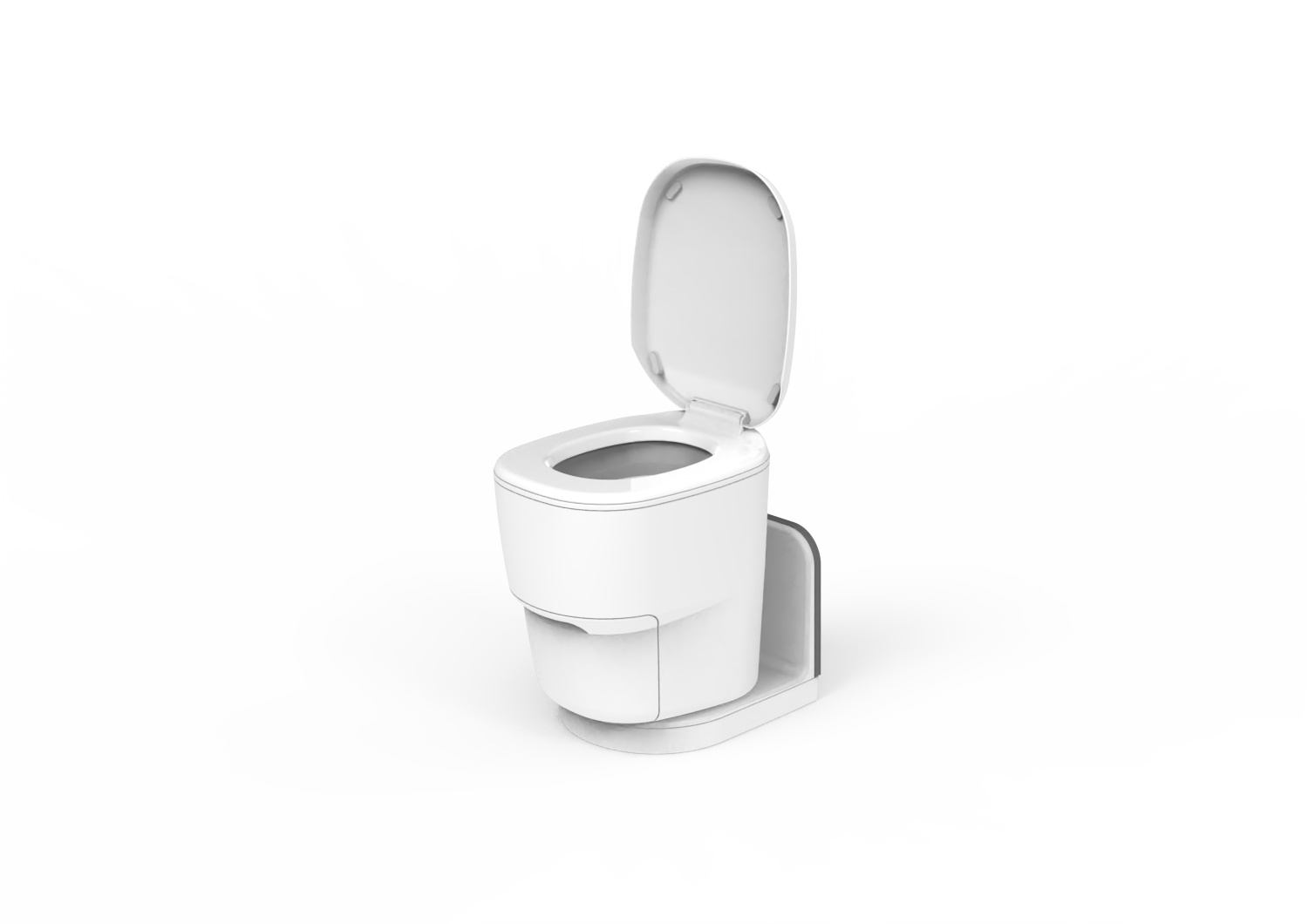 Clesana C1 Waterless Toilet with L-Adaptor