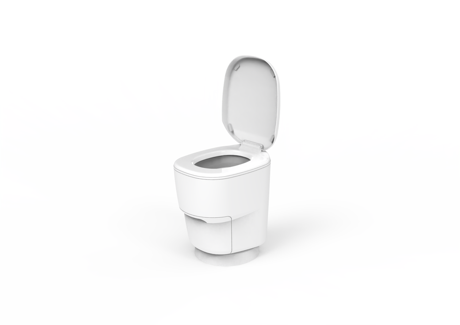 Clesana C1 Waterless Toilet with Round Base