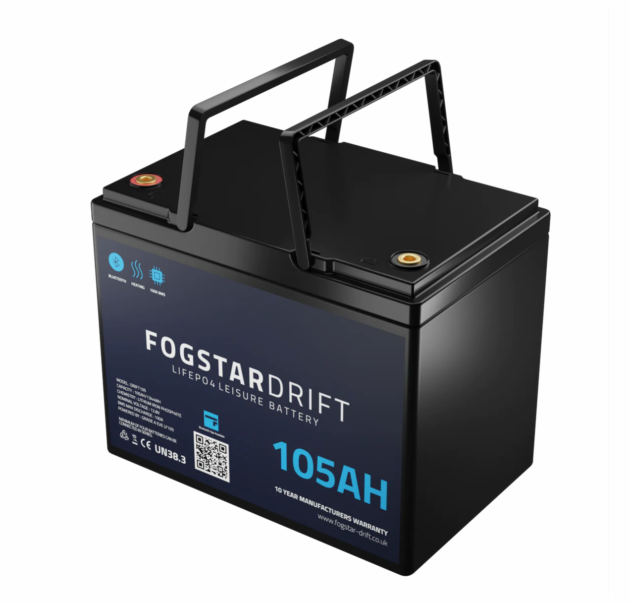 Fogstar Drift 12V 105Ah Lithium Leisure Battery
