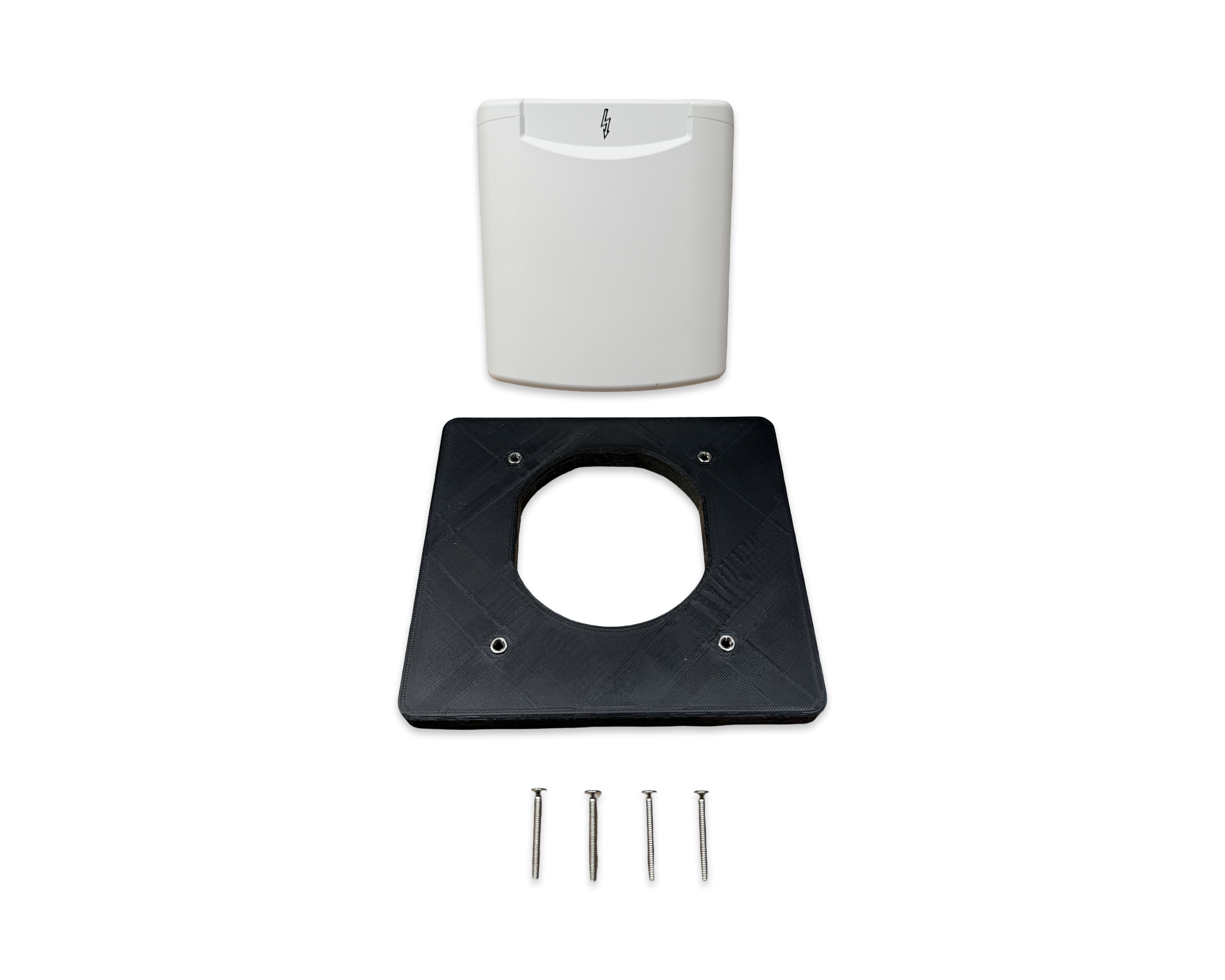 FAWO 240V Mains Inlet with Magnetic Lid & Rear Mounting Plate Kit
