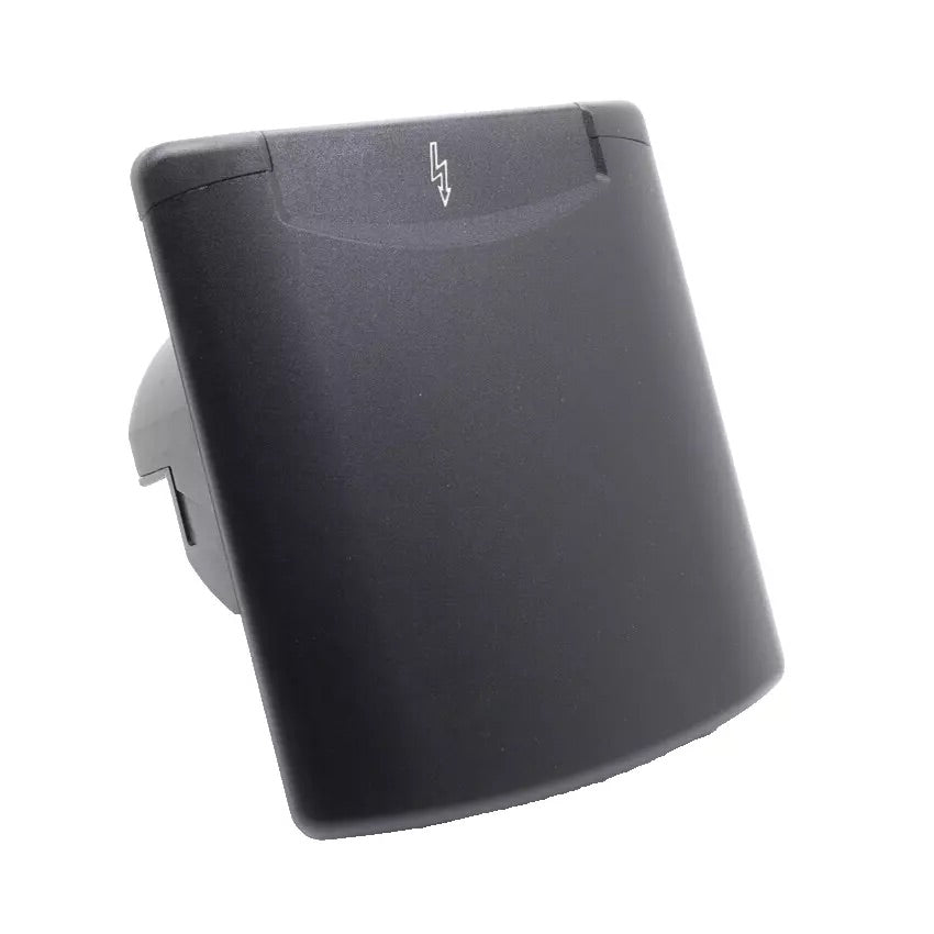 FAWO 240V Mains Inlet with Magnetic Lid & Rear Mounting Plate Kit