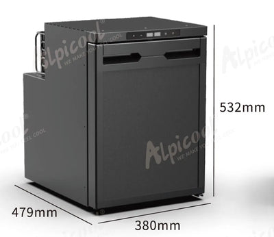 Bekule 12/24v DC LG Compressor Fridge (Alpicool) 43.7L - BK50X-B/BK50X-S