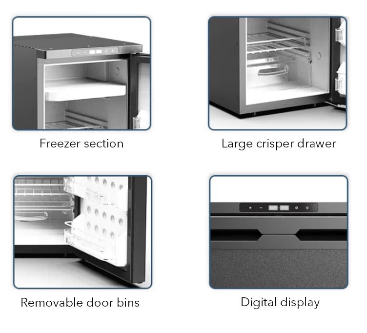 Bekule 12/24v DC LG Compressor Fridge (Alpicool) 43.7L - BK50X-B/BK50X-S