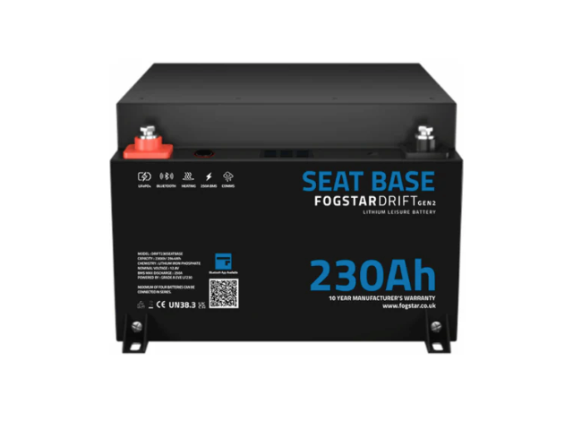 Seat Base Fogstar 12V 230Ah Lithium Leisure Battery (Gen2)