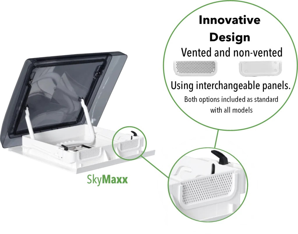 Maxxair - SkyMaxx Rooflight, 400x400mm, 23-60mm